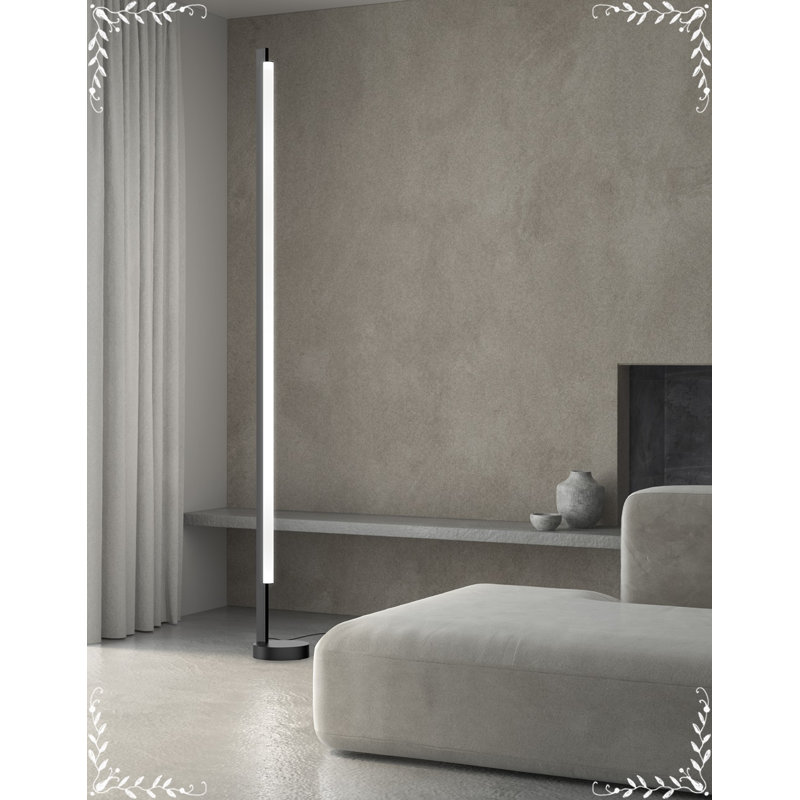 Keel™ LED Floor Lamp, Satin Black