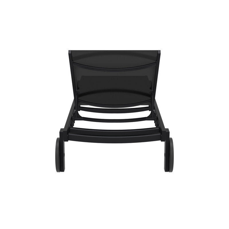 Chaise longue Casablanca Sling, Noir, Noir