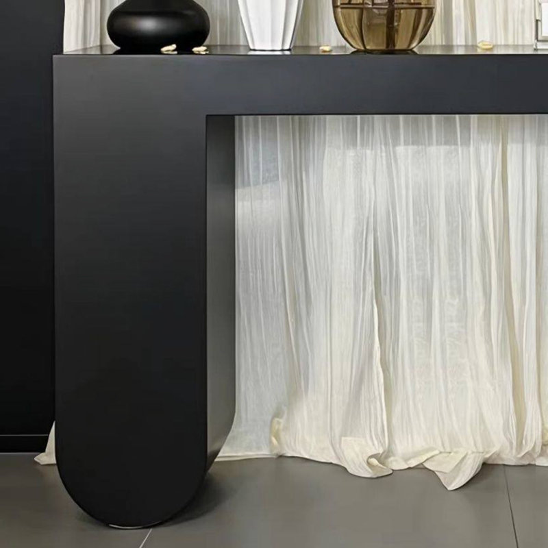 Console de style italien moderne et minimaliste, 33.5" H x 51.2" W x 15.7" D, Black, Black, Black