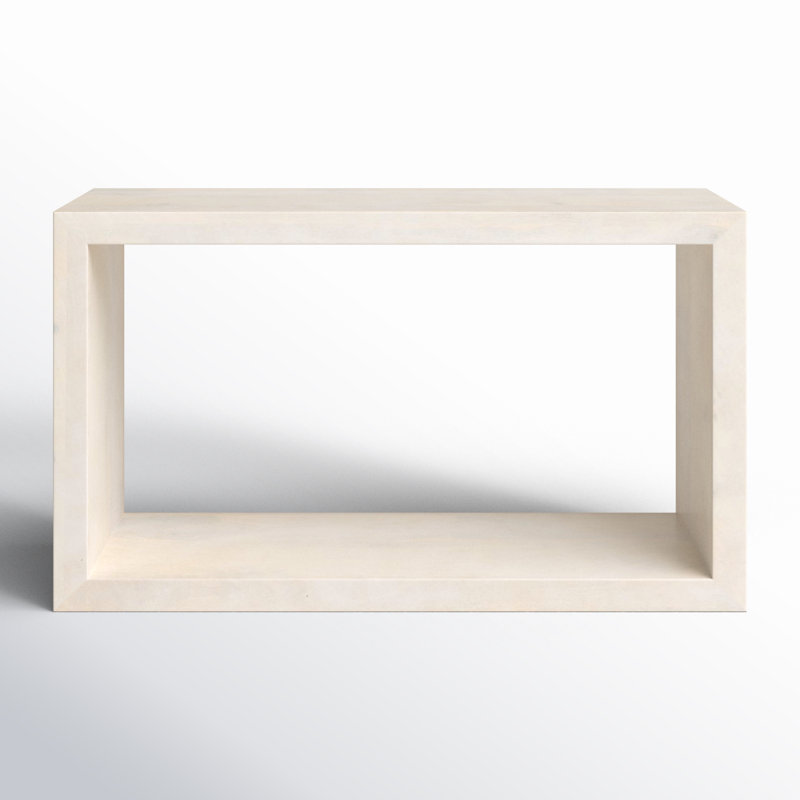 Alberry 52'' Solid Wood Console Table, Washed White
