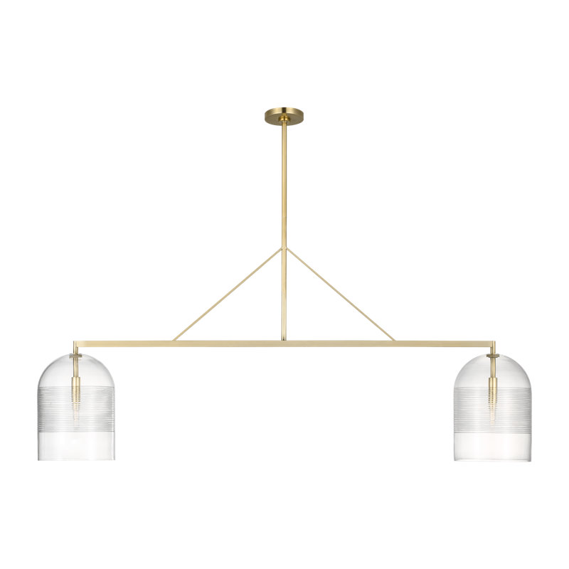 Leano 2 - Light Pendant, Hand-Rubbed Antique Brass