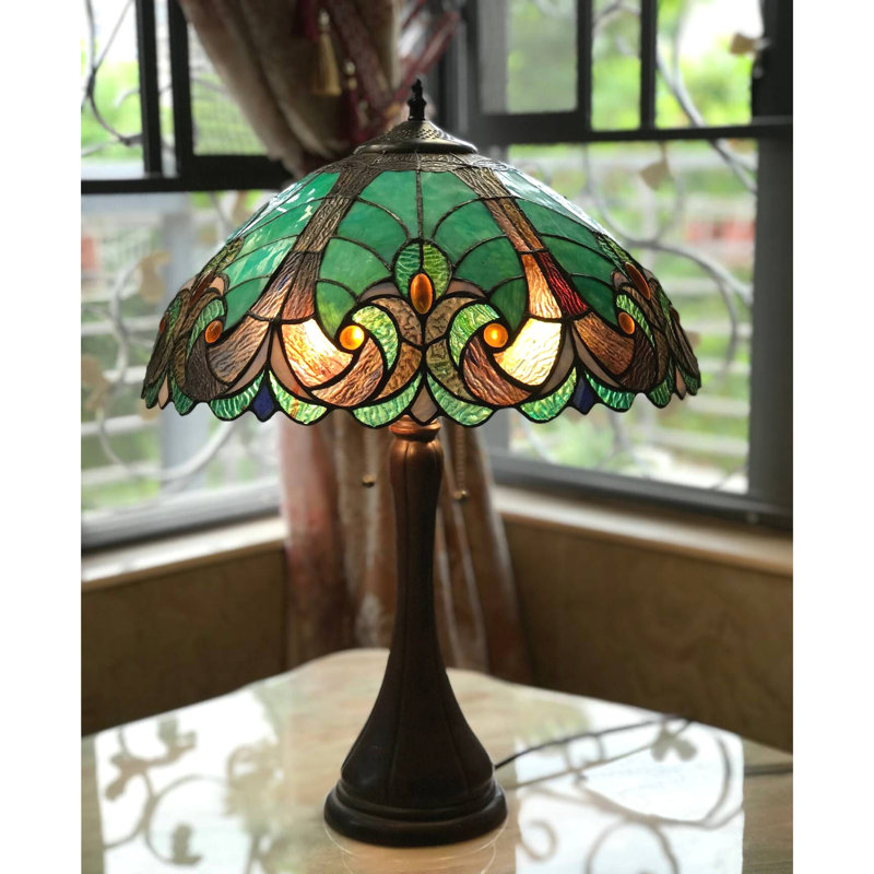 Lampe de table brun 21,3 po Laurie, Vert