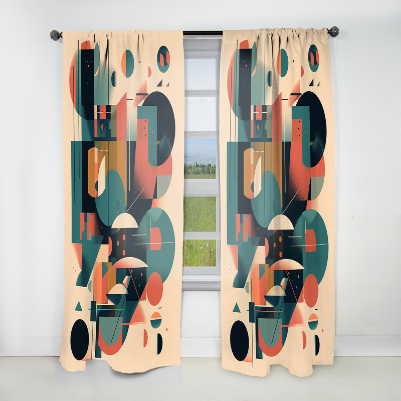Green Peach Elegance I - rideau en velours moderne - obscurcissant - 1 panneau, L 52 po x L 90 po