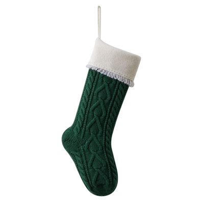 Knitting Christmas Party Decorations Wool Christmas Candy Bag Decorations Tassel Socks