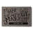 Man Cave 12x18 Gray Leather Personalized Canvas