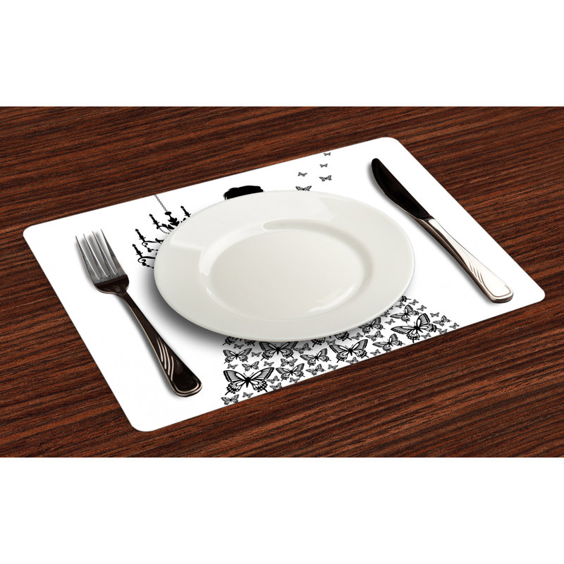 Polyester Abstract Rectangle Placemat