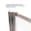 Porte de douche pivotante encadrée l 22,75 po x H 63,5 po Sopora-14170975-14170973