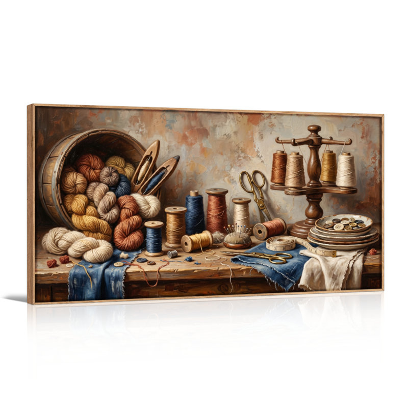 Nature morte sur toile, ensemble de 1, L 48 po x H 24 po, Natural