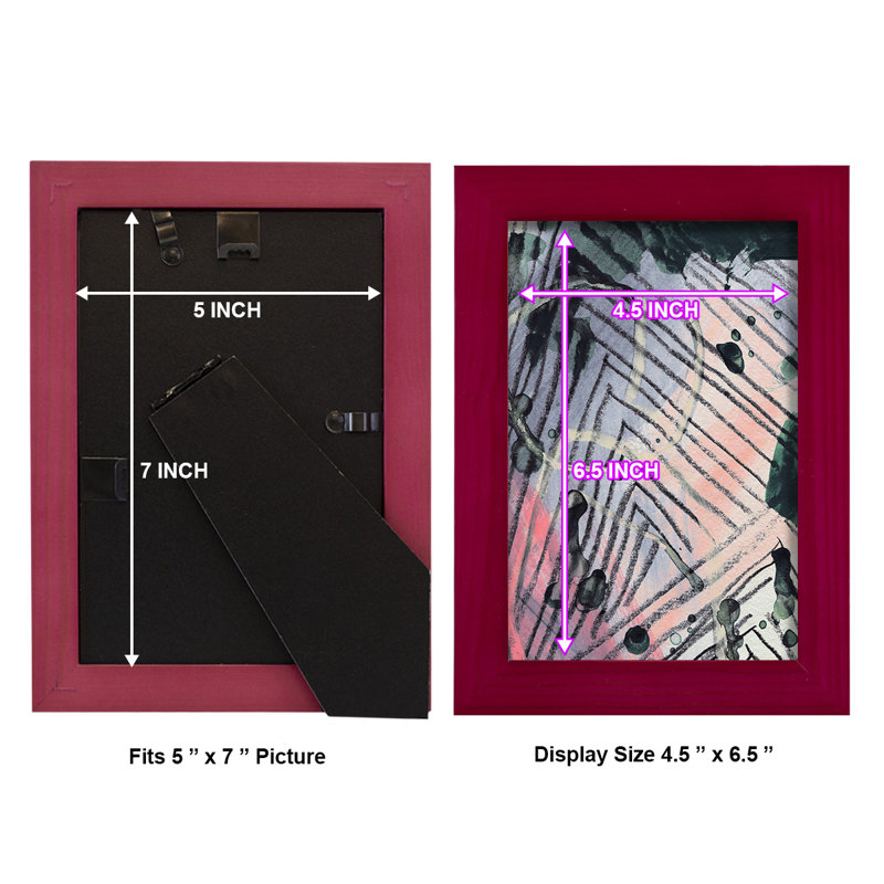 Frantell Angled Spaces IV encadré sur papier, Rouge, H 6 po x l 4 po x P 1 po