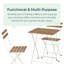 Bourgogne 2 - Person Acacia Patio Dining Set with Square Table-877746067