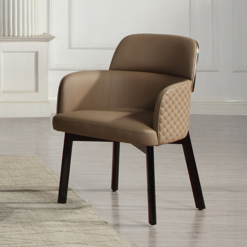 FAUTEUIL 24,4 po, LATTE ET NOIR