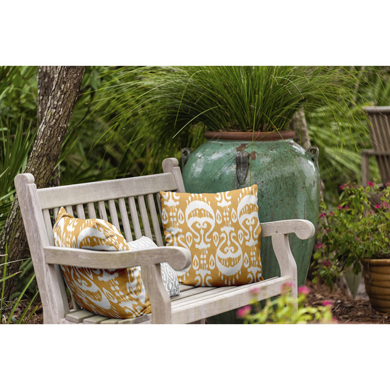 Housse de coussin d'extérieur carré Happy Hippy, H 20 po x l 20 po, Or