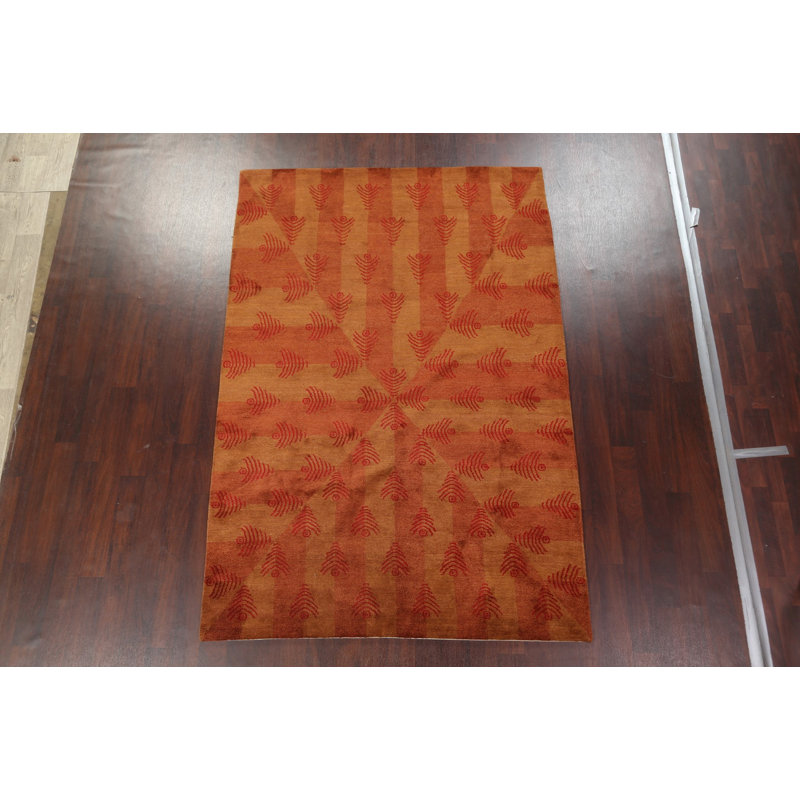 Tapis noué à la main One-of-a-Kind Rashanna