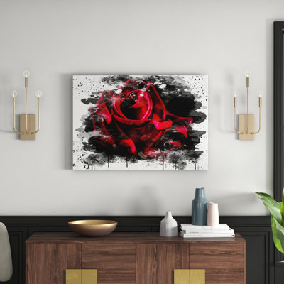 Flower Red Rose - Wall Art