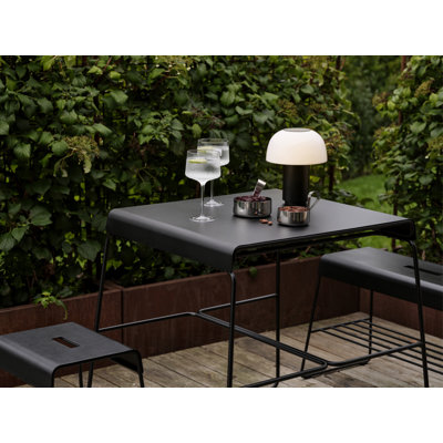 Banc d'extérieur à tablette en A