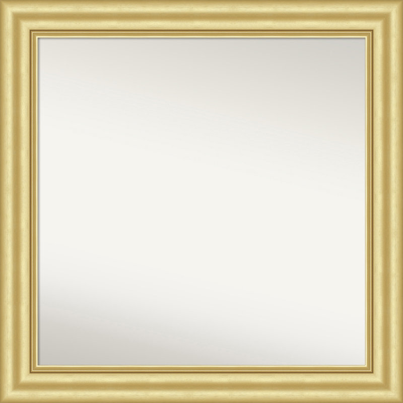 Sophia Non-Beveled Framed Wall Mirror, Gold, 31.5" x 31.5"