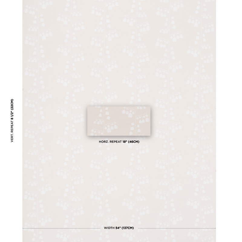 Papier peint Schumacher x Peg Norriss, Neutre