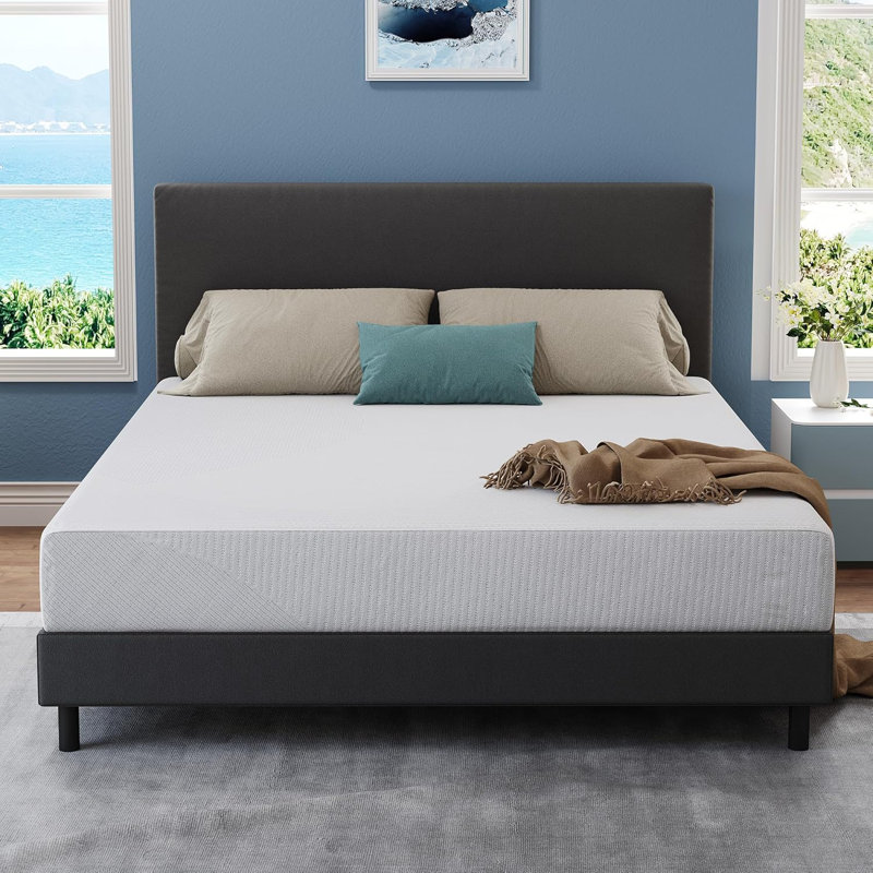 Matelas en mousse à mémoire de forme grand format, compatible avec un cadre de lit universel, certifié CertiPUR-US, matelas dans une boîte