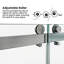 Porte de douche coulissante double sans cadre