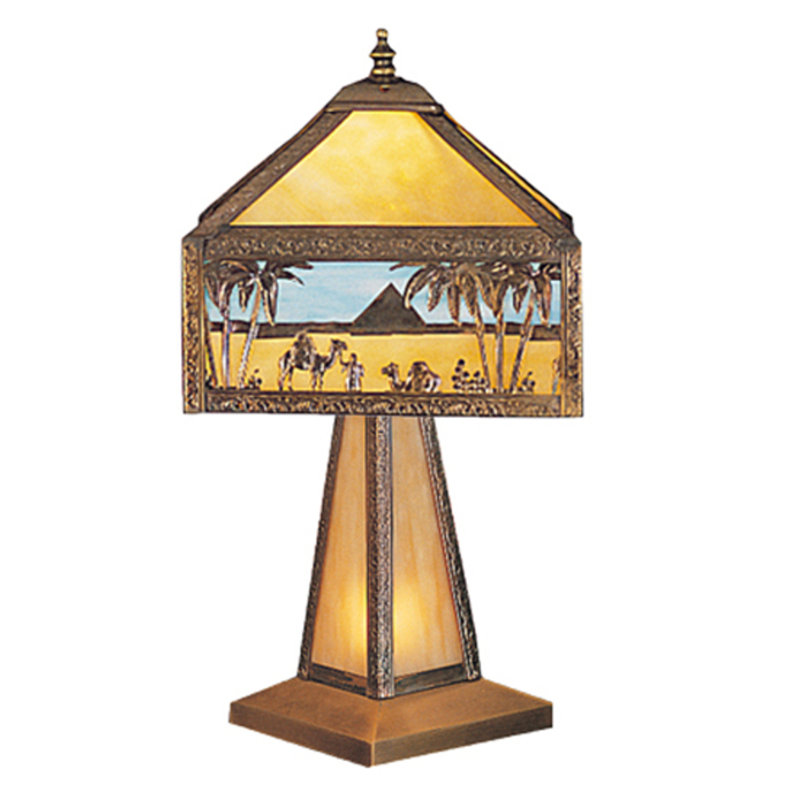 19.5" Wide Camel Mission Accent Lamp