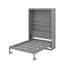 Lit escamotable double avec tablettes