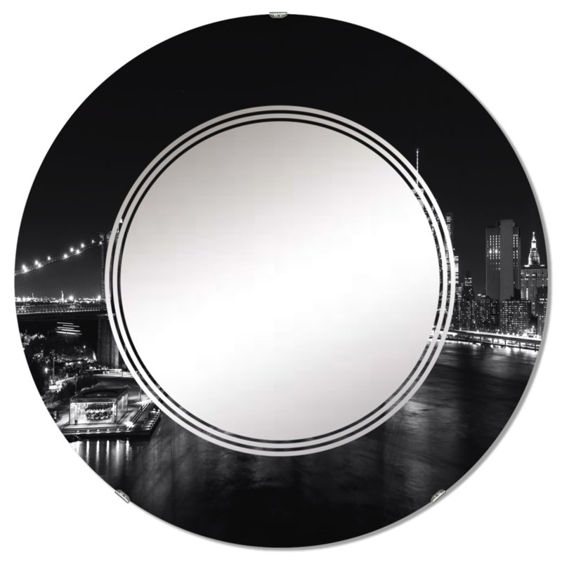 Circle Mirror, 24" x 24"