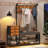 Hall Tree With Bench And Shoe Storage,7-in-1 Entryway Bench With Coat Rack, Hall Tree With Storage Bench, Hangrod And 9 Hooks-2094546849