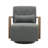Solid Wood Upholstered Swivel Armchair-554320650