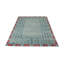 Rug & Kilim’S Distressed Scandinavian Rug In Blue Geometric Pattern-365181046-365181047