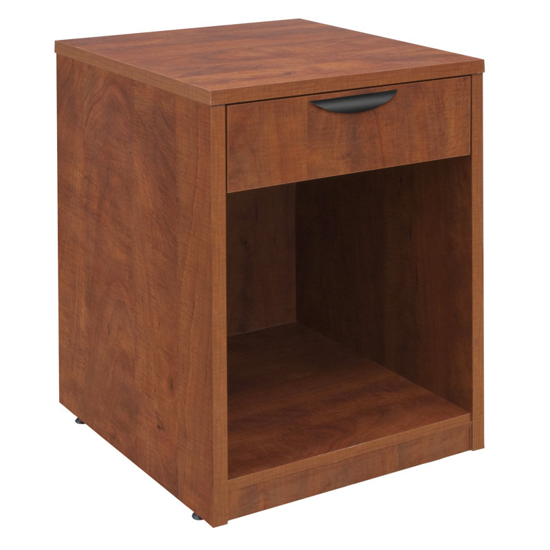 Nickyla 1-Drawer Printer Stand, Cherry