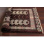 Tapis rouge en laine noué à la main de conception unique 2 pi 9 po x 3 pi 9 po Jersi