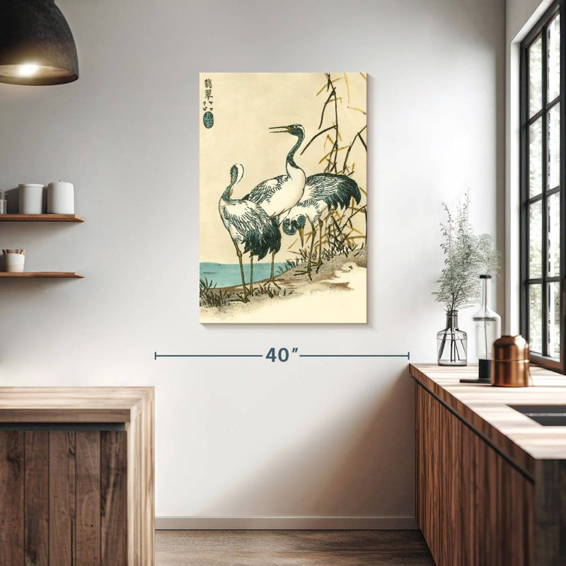 Brampt Oriental Crane II, 39" H x 26" W