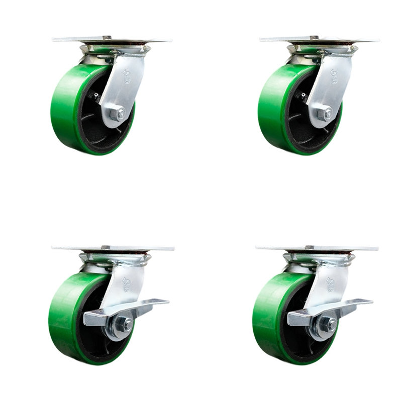 Roulettes pivotantes, Vert