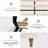 King Size High Headboard Upholstered Platform Bed