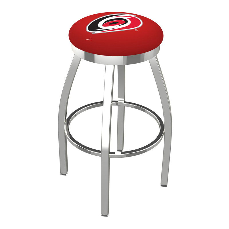 NHL Swivel Extra Tall Stool, Carolina Hurricanes, Chrome, "Extra Tall (36" Seat Height)"