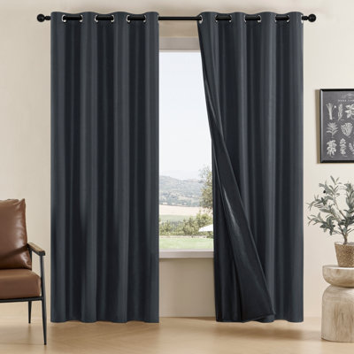 2 Panels 100% Blackout Curtains