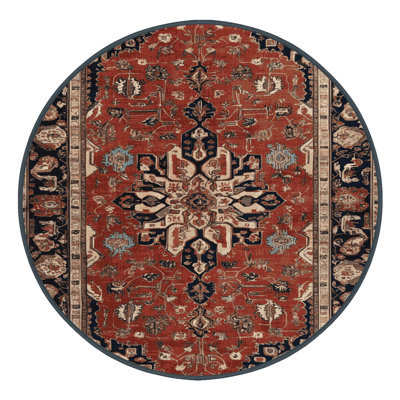 Machine Washable Persian Brown Area Rug
