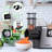 RAINBEAN Electric Cheese Grater With 5 Stainless Steel Blades – Multi-Function Electric Slicer, Shredder & Salad Maker For Fruits, Vegetables & Cheese, Silver