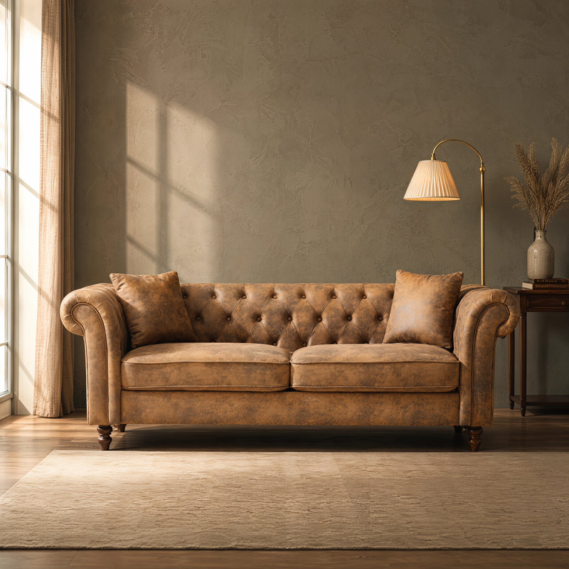 Divan Chesterfield, Brun