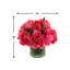 Peony Arrangement in Glass Vase with Grass-1076545412