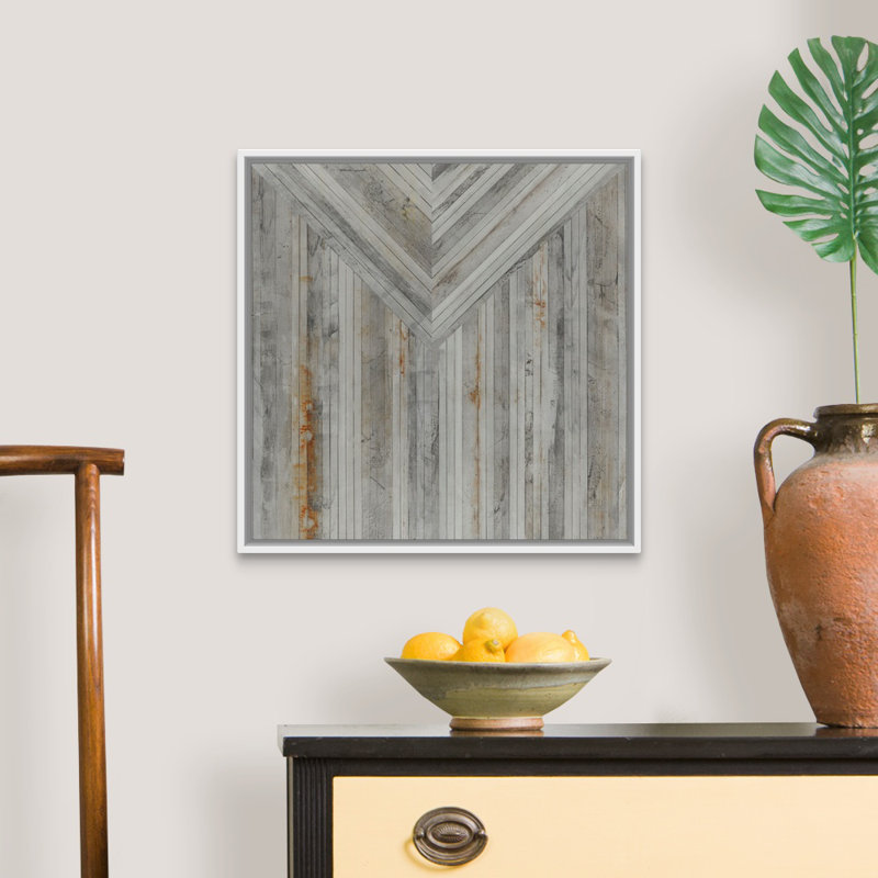 «Hide II» par Joshua Schicker - reproduction sur toile, H 22 po x l 22 po x P 1,75 po, Cadre flottant blanc