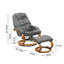 Adrienna Ergonomic Executive Office Reclining Chair with Footstool-209567689