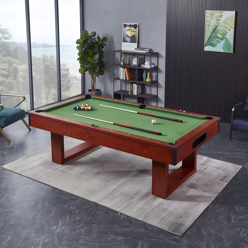 Minimalist Luxury 8'Pool Table, 31.89" H x 96.06" L x 51.97" W