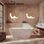 Baignoire de trempage autoportante en acrylique avec drain 2 po. 59 po. X 29 1/2 po. Harmony-T