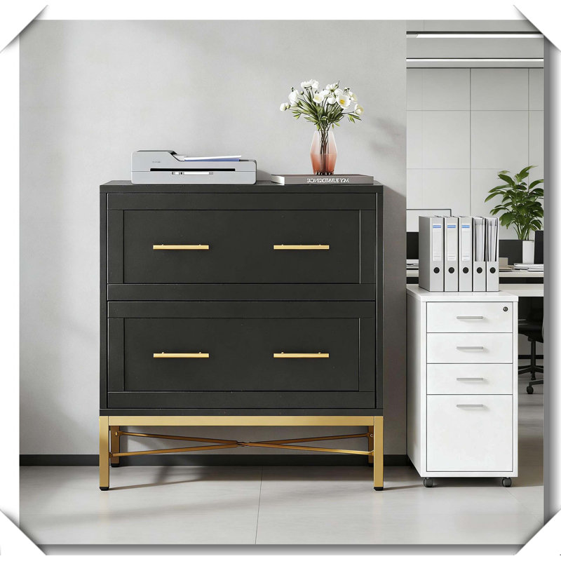 Rangement de bureau élégant, Noir