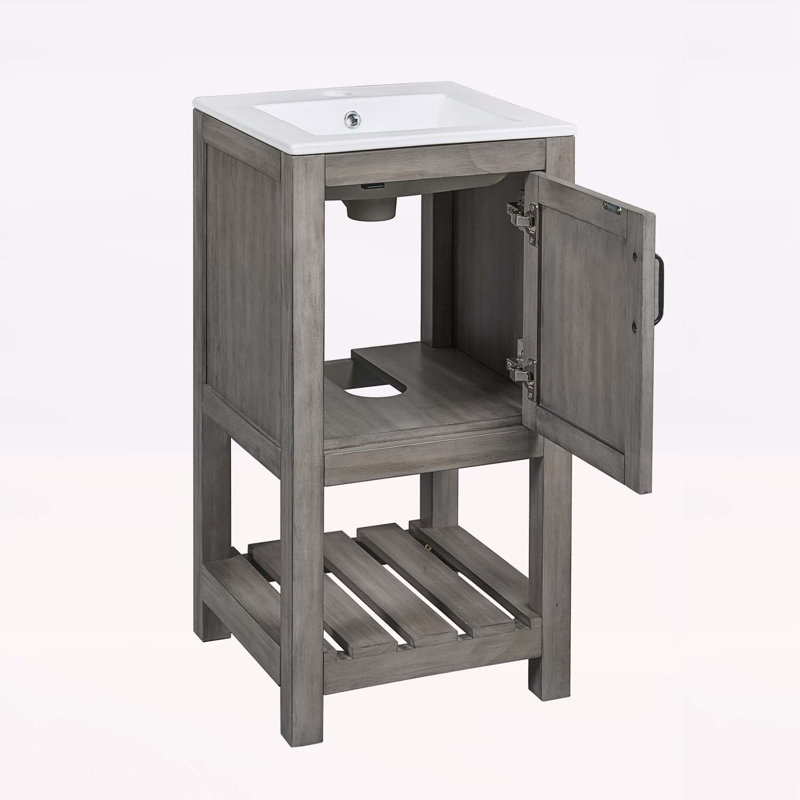 Meuble-lavabo compact avec lavabo élégant et options de rangement intelligentes