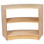 3 Compartment Manufactured Wood Shelving Unit