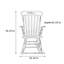 Chaise berçante en bois massif Balcon Casual