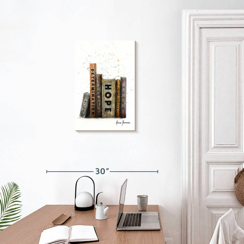 Les livres du succès, 24" H x 16" W