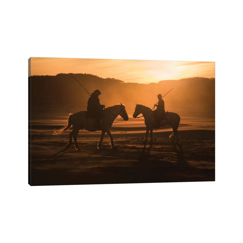 White Angels Of Camargue XLIII by Daniel Kordan - Wrapped Canvas Print, 152.5 cm H x 101.5 cm W
